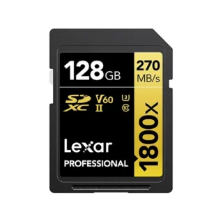 Lexar 128GB SDXC UHS-II v60 1800x Memory Card