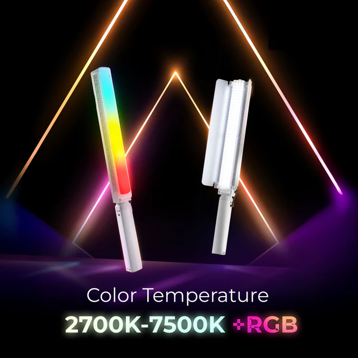 DigiTek (DSL-1000 RGB) Portable Handheld RGB LED Light Stick with Barndoor - Image 4
