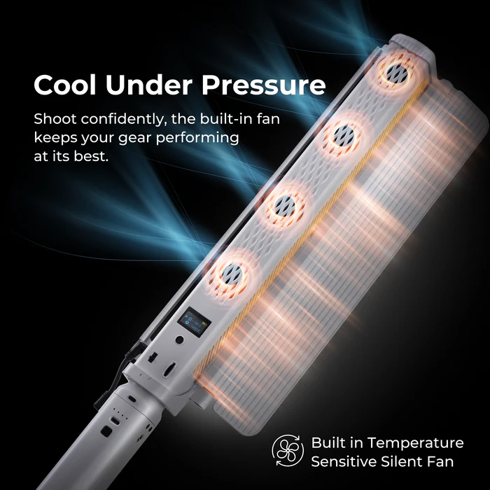 DigiTek (DSL-1000 RGB) Portable Handheld RGB LED Light Stick with Barndoor - Image 9
