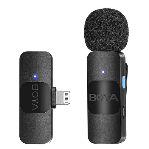 BOYA BY-V1 Wireless Lavalier Microphone for iPhone