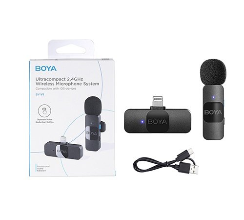 BOYA BY-V1 Wireless Lavalier Microphone for iPhone - Image 8