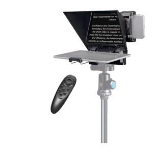 DigiTek DTP-008 8” Teleprompter for Smartphone & DSLR Supports w/Remote Control for Video Creator
