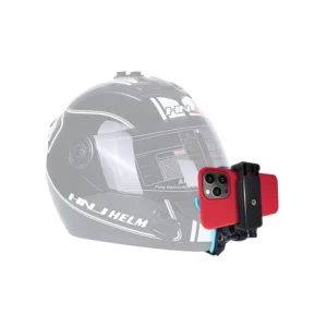 Hiffin Helmet Chin Strap Mount With Mobile Clip & Screw Compatible With All Smartphones, Go Pro & Action Cameras