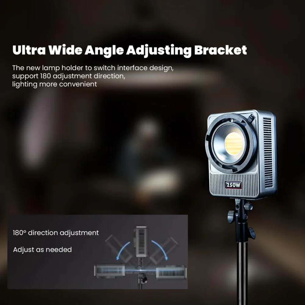 Hiffin 250 Pro Wonder Series LED Video Light with App Control for Professional Photography & Videography | 250 Watts Bi-Color LED Light - Image 2