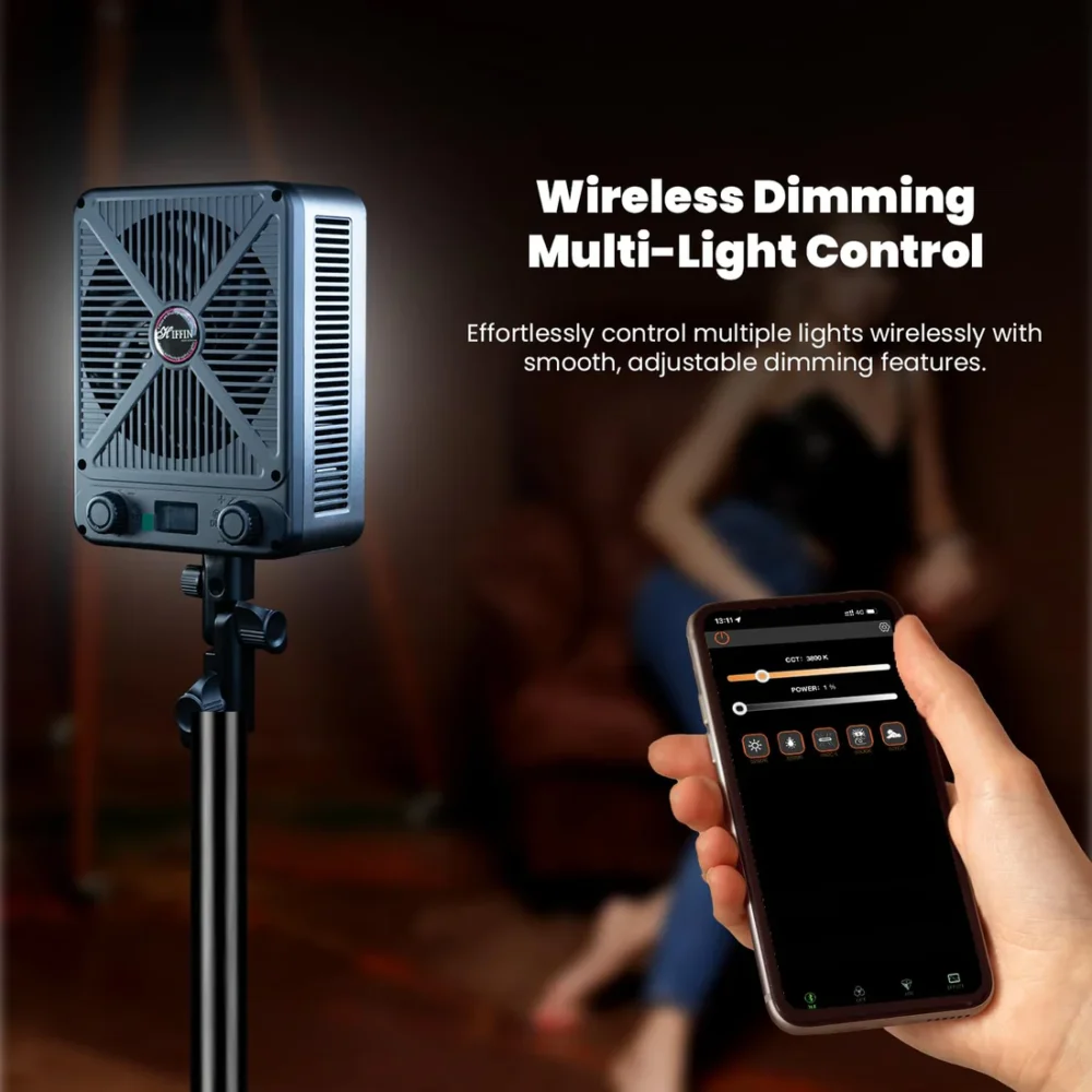 Hiffin 250 Pro Wonder Series LED Video Light with App Control for Professional Photography & Videography | 250 Watts Bi-Color LED Light - Image 7