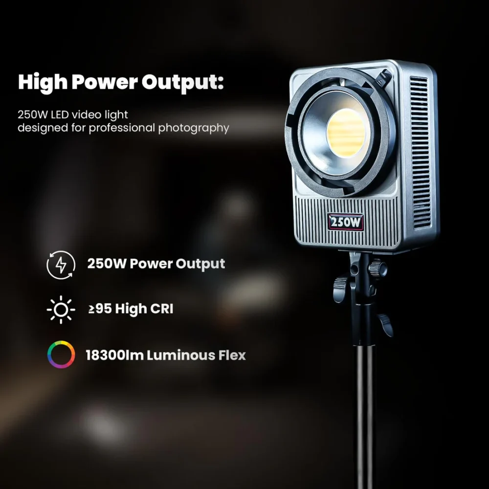 Hiffin 250 Pro Wonder Series LED Video Light with App Control for Professional Photography & Videography | 250 Watts Bi-Color LED Light - Image 6