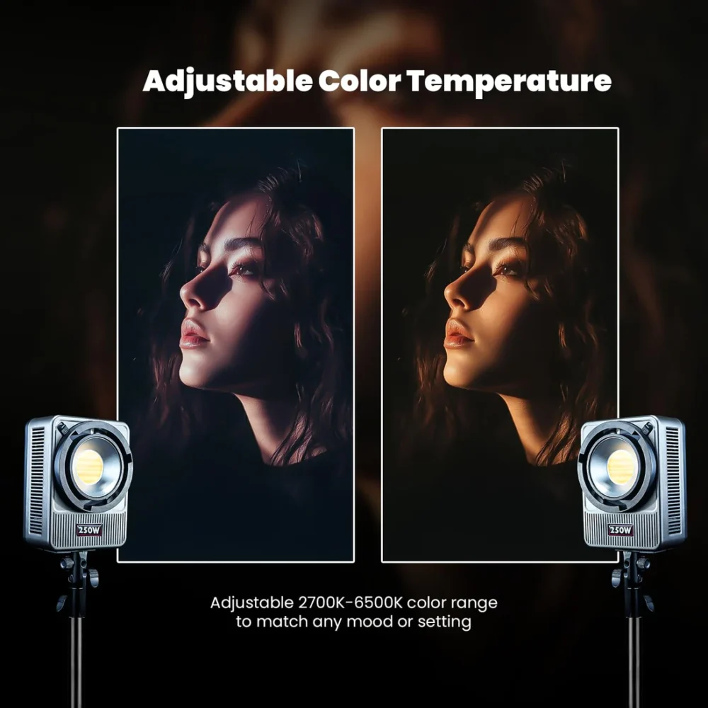 Hiffin 250 Pro Wonder Series LED Video Light with App Control for Professional Photography & Videography | 250 Watts Bi-Color LED Light - Image 5