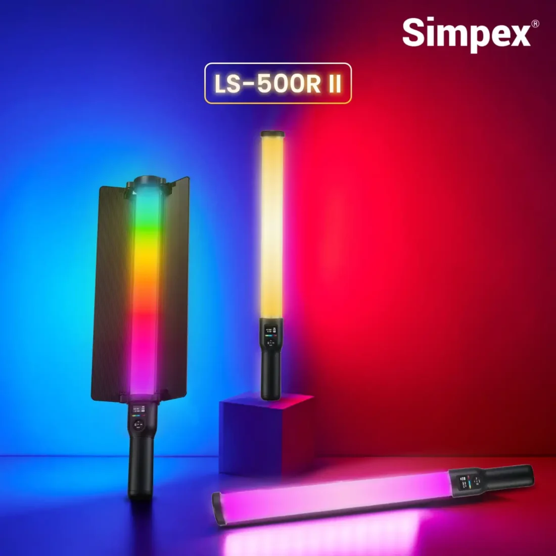 Simpex LS-500R (Mark II) 60W RGB LED Light Stick with App Control - Image 2