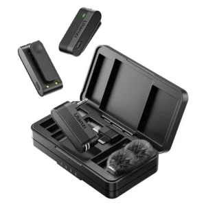 Ulanzi A100 2-Person Wireless Microphone System for Cameras and Mobile Devices (2.4 GHz)