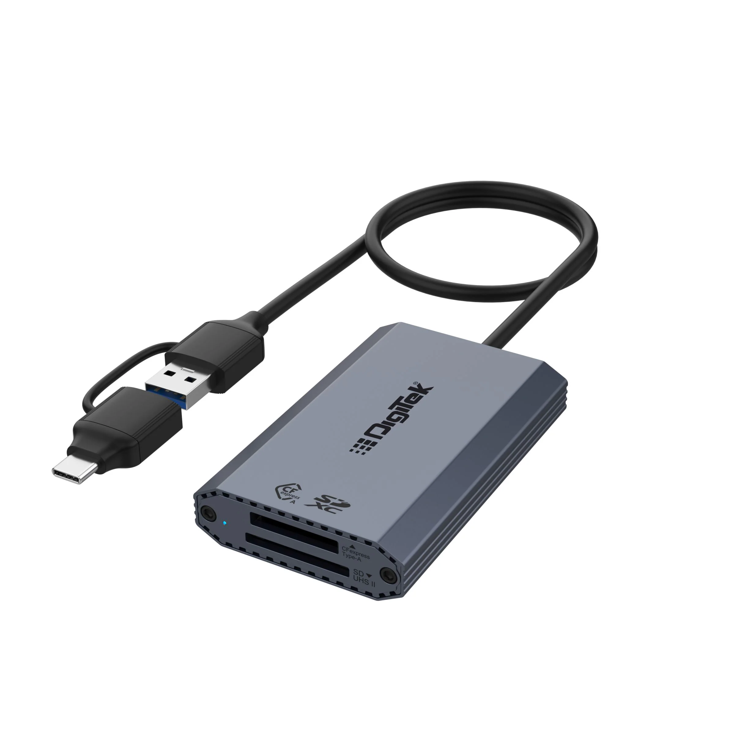 Digitek DCR-101 CFA 2-in-2 CF Express Type A & SDXC USB 3.2 Card Reader