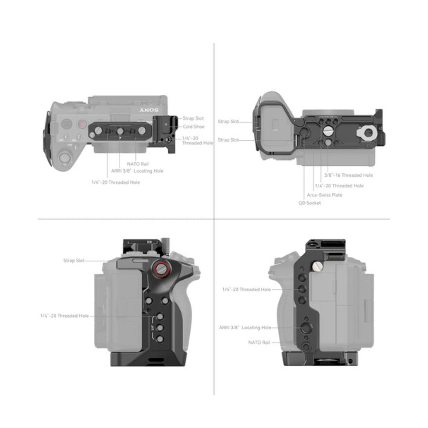 SmallRig 4183B Cage for Sony FX30 / FX3 - Image 4