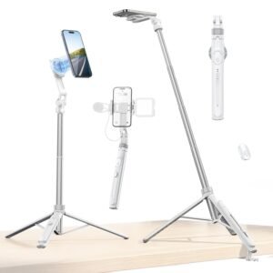 Ulanzi TT88 Magnetic Tripod 57" Selfie Stick w/ Remote & Cold Shoes