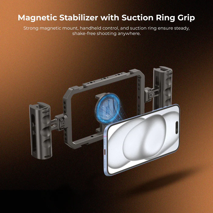 Digitek (DSC 002) Handheld Aluminum Alloy Universal Smartphone Cage Video Rig for Vloggers - Image 7