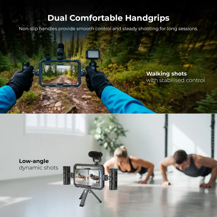 Digitek (DSC 002) Handheld Aluminum Alloy Universal Smartphone Cage Video Rig for Vloggers - Image 3