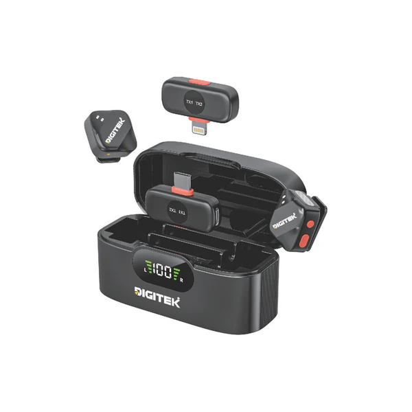 Digitek DWM-125 Wireless Mic with Charging Case