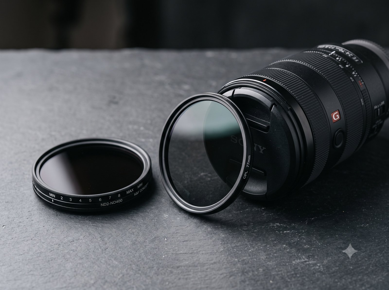 "ND and polarizing camera filters guide — variable ND filter and CPL filter for photography and video"
