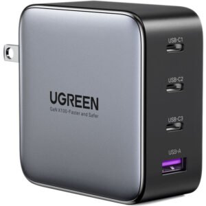 UGREEN Nexode 100W USB-C GaN II 4-Port Fast Charger 15254 with 3 USB-C and 1 USB-A ports