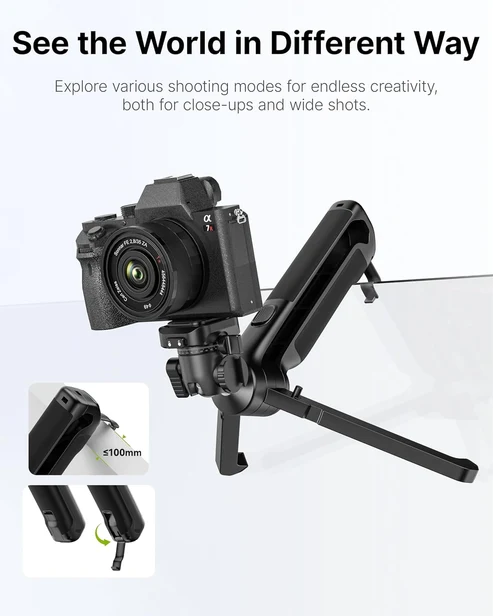 ULANZI TT38 Mini Tripod w/ Uka F38 QR for DJI/Insta360/Sony, Tabletop Stand - Image 5