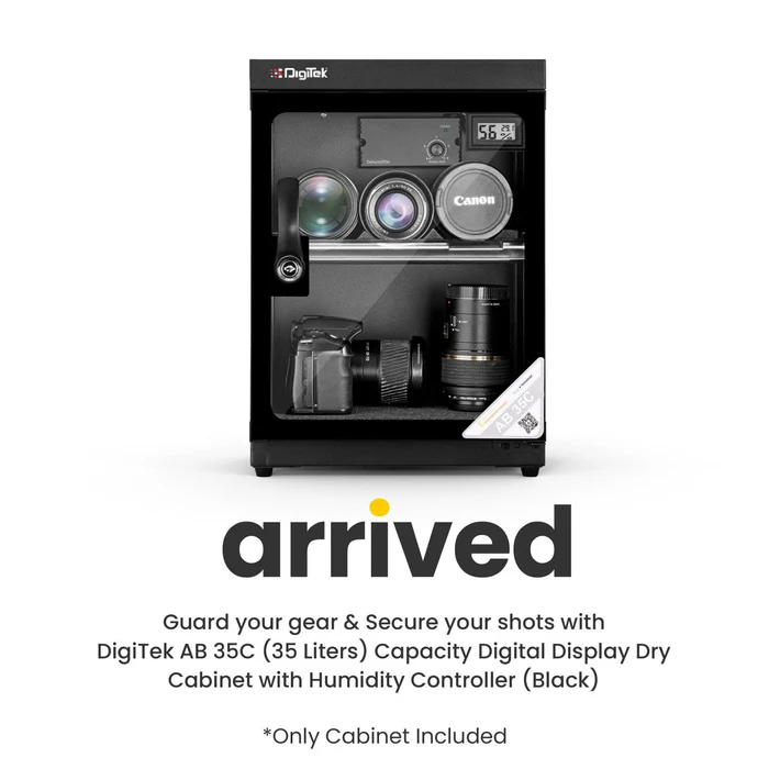 Digitek (AB 35C) 35 Liters Capacity Digital Display Dry Cabinet with Humidity Controller (Black) - Image 2
