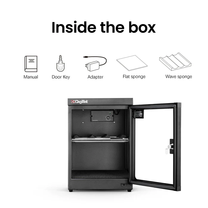 Digitek (AB 35C) 35 Liters Capacity Digital Display Dry Cabinet with Humidity Controller (Black) - Image 7