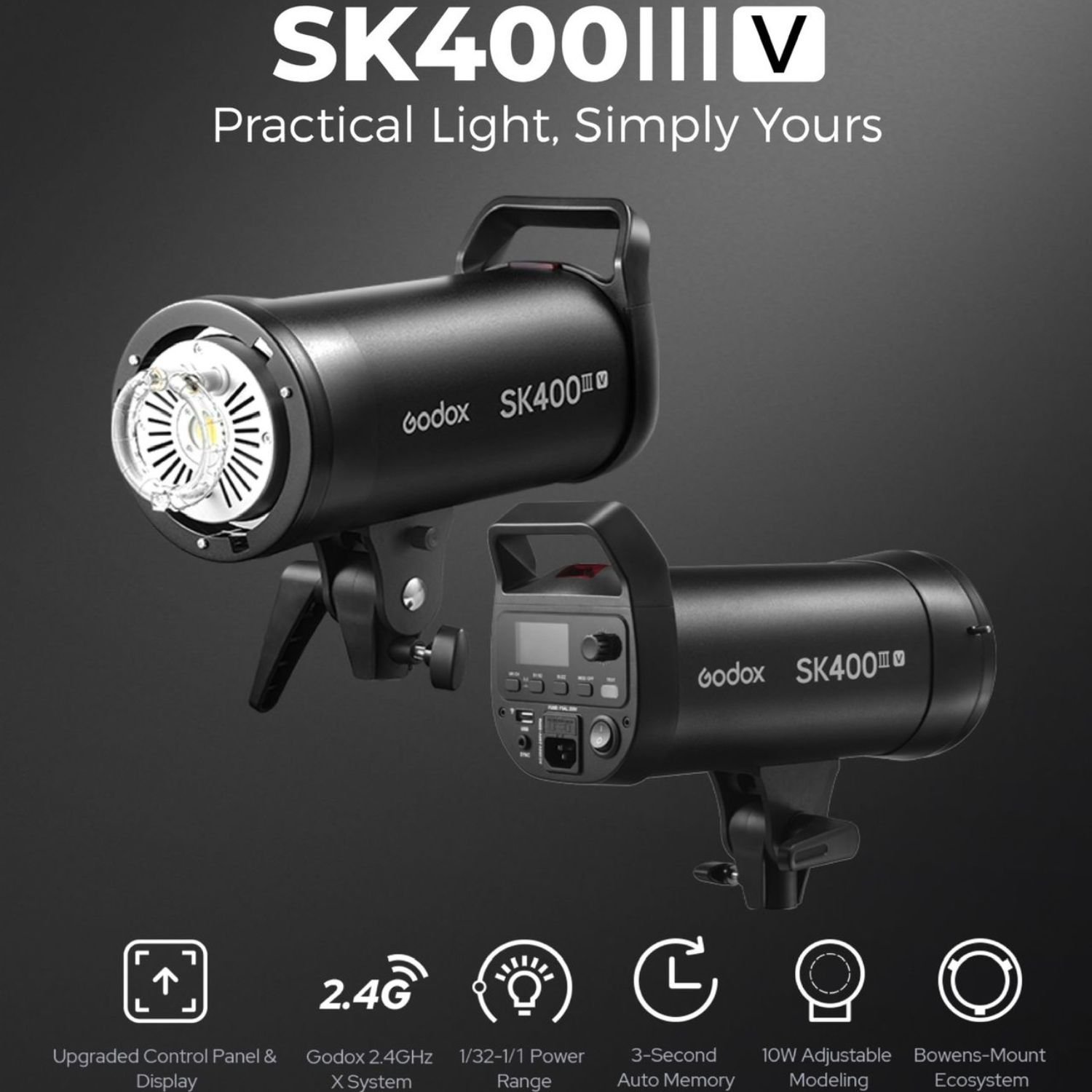 Godox SK400III-V Dual Studio Flash Kit - Image 5